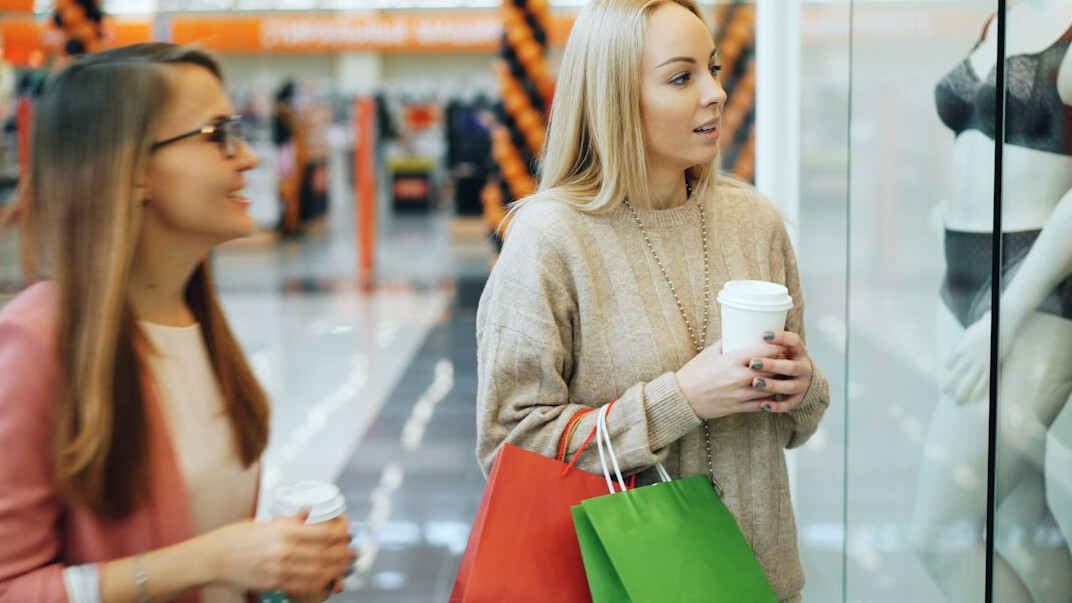 mall detective observing shoppers
